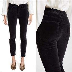 Frame Le high skinny Velvet jeans